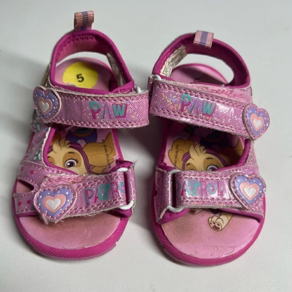 Nickelodeon Girls Hiking Sandals Pink Size 5 With Light